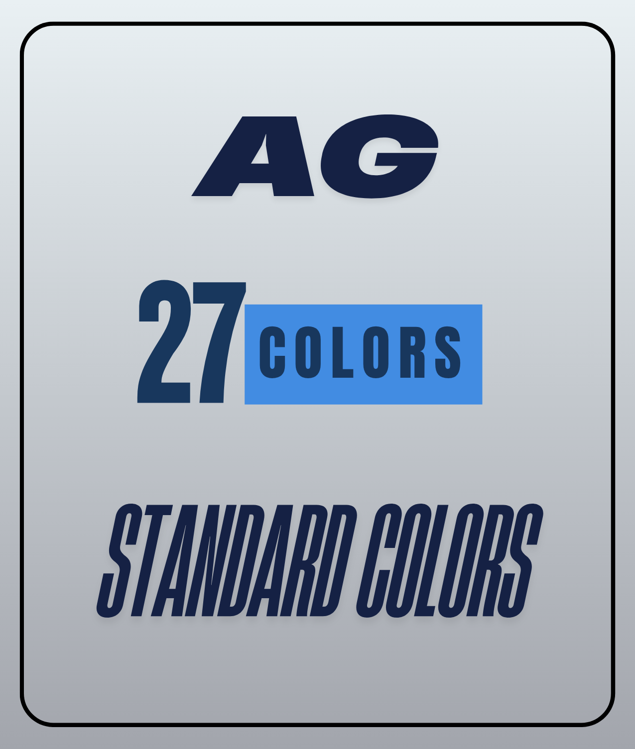 AG Standard Colors