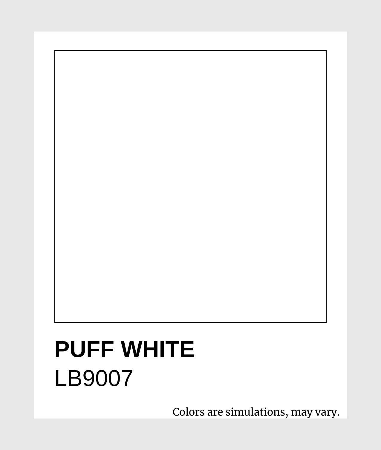 LB9007 Puff White