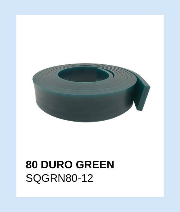 SQGRN80-12 - Squeegee 80 Duro Green Single Roll 12'