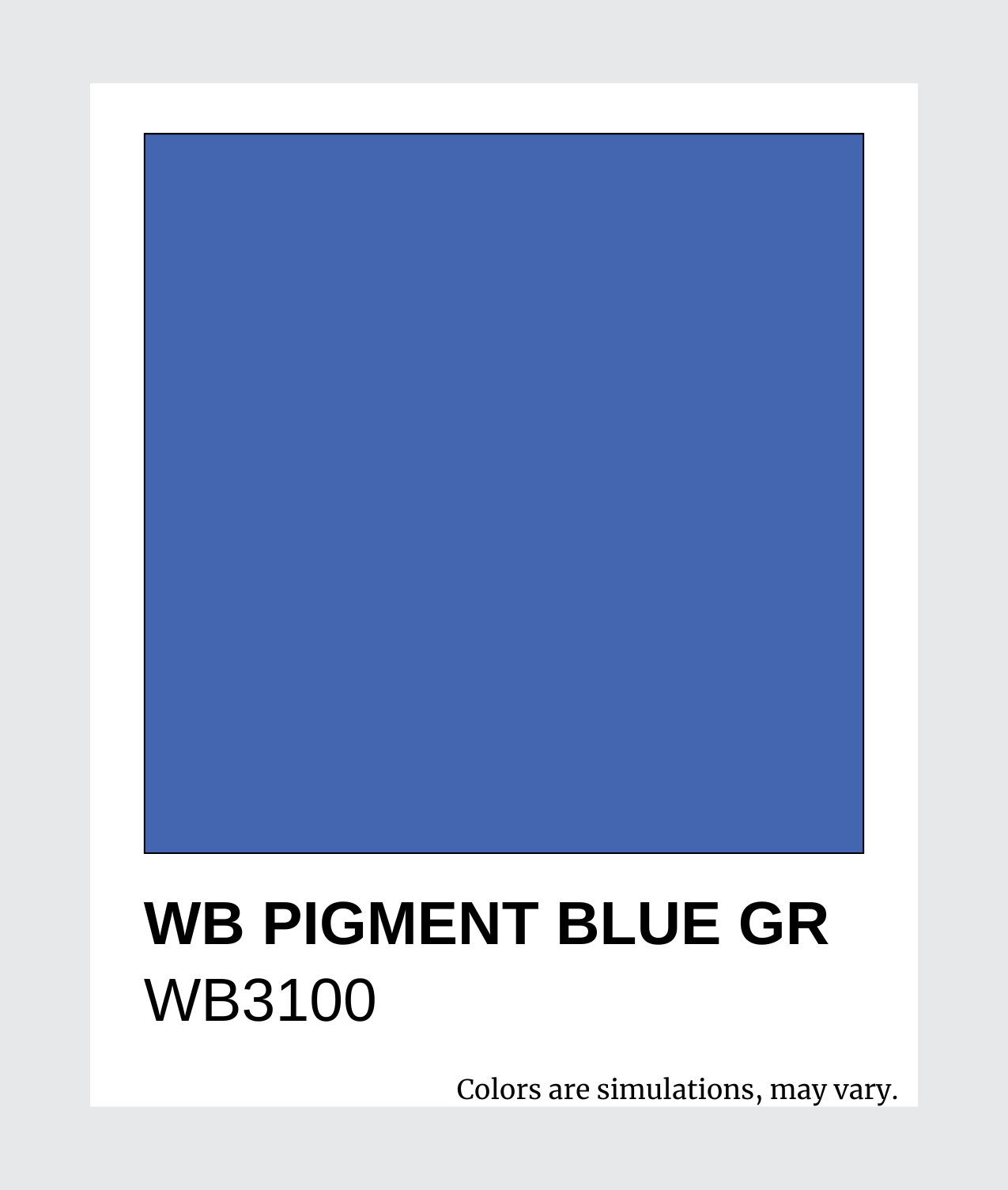 WB3100 WB Pigment Blue GR
