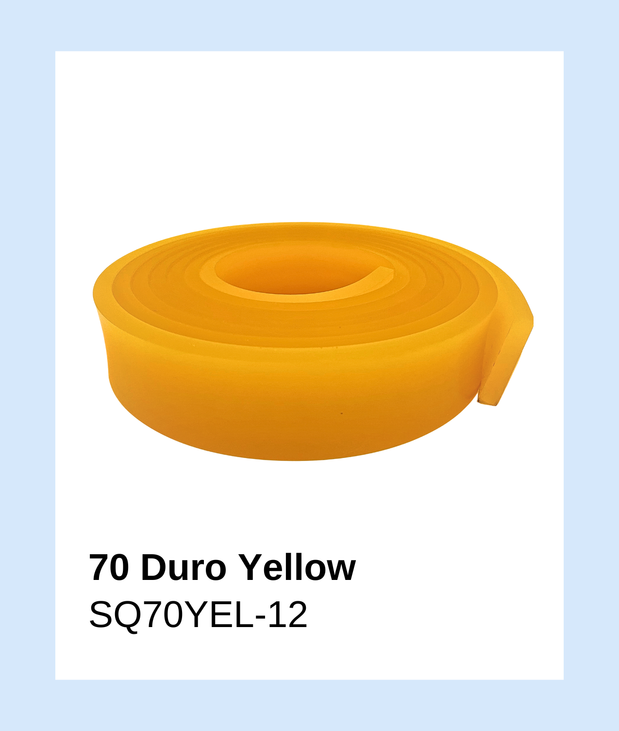 SQYEL70-12 - Squeegee 70 Duro Yellow Single Roll 12'