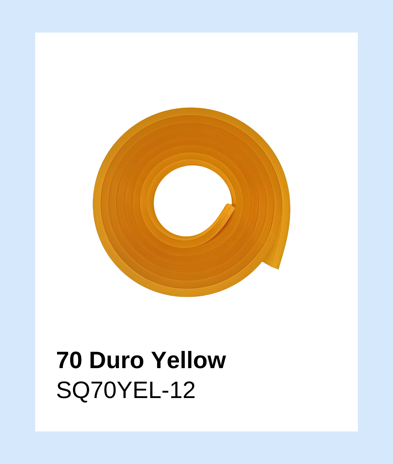 SQYEL70-12 - Squeegee 70 Duro Yellow Single Roll 12'
