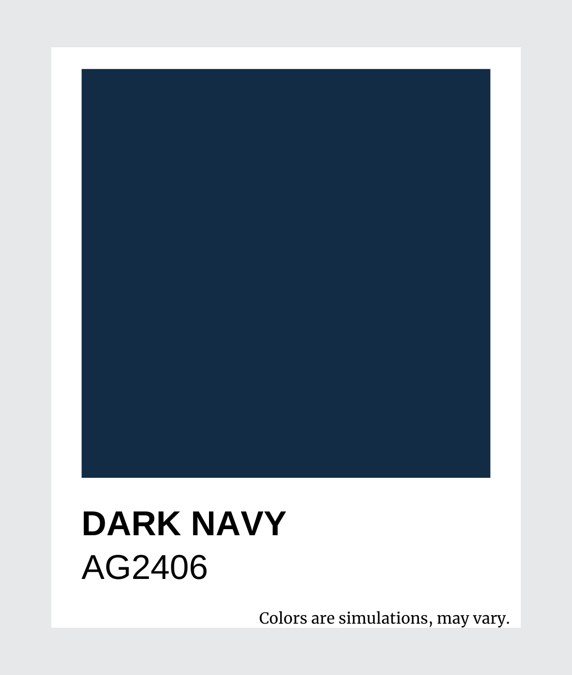 AG Standard Colors