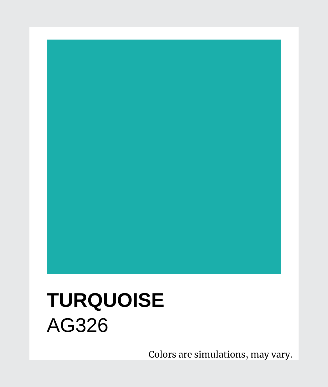 AG Standard Colors