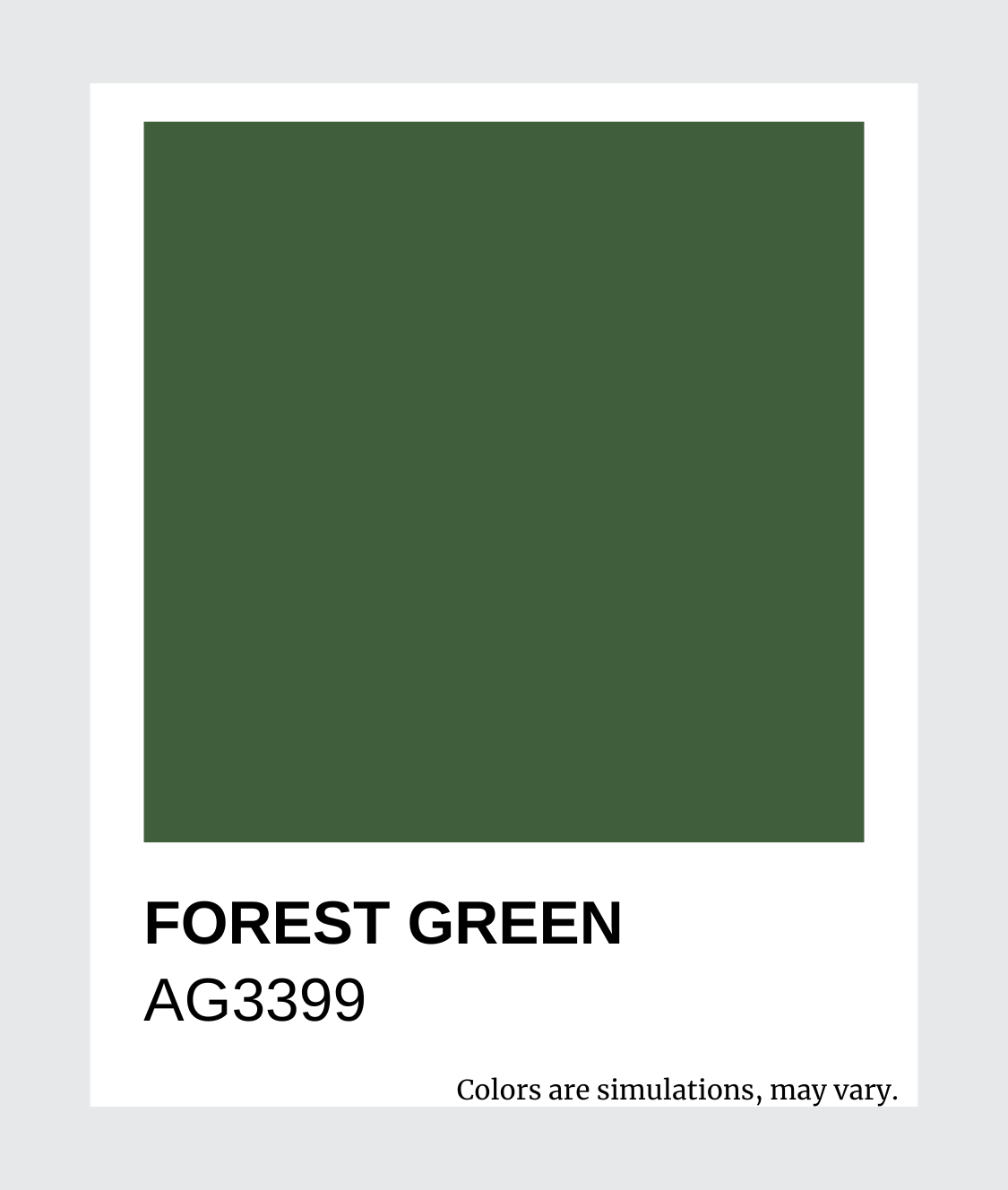 AG Standard Colors