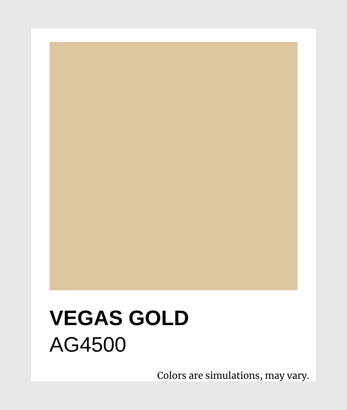 AG Standard Colors