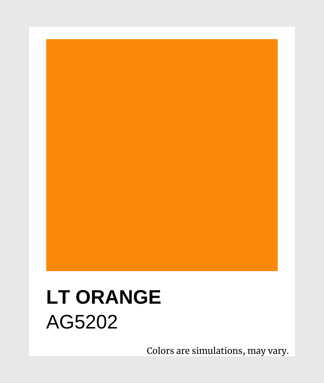 AG Standard Colors