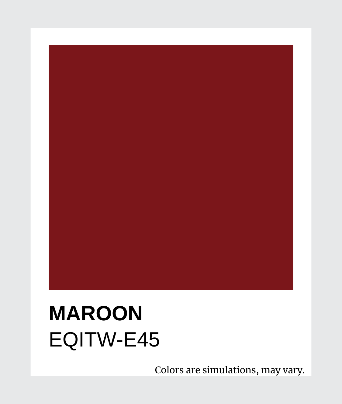 EQITW Series - Balanced Pigments