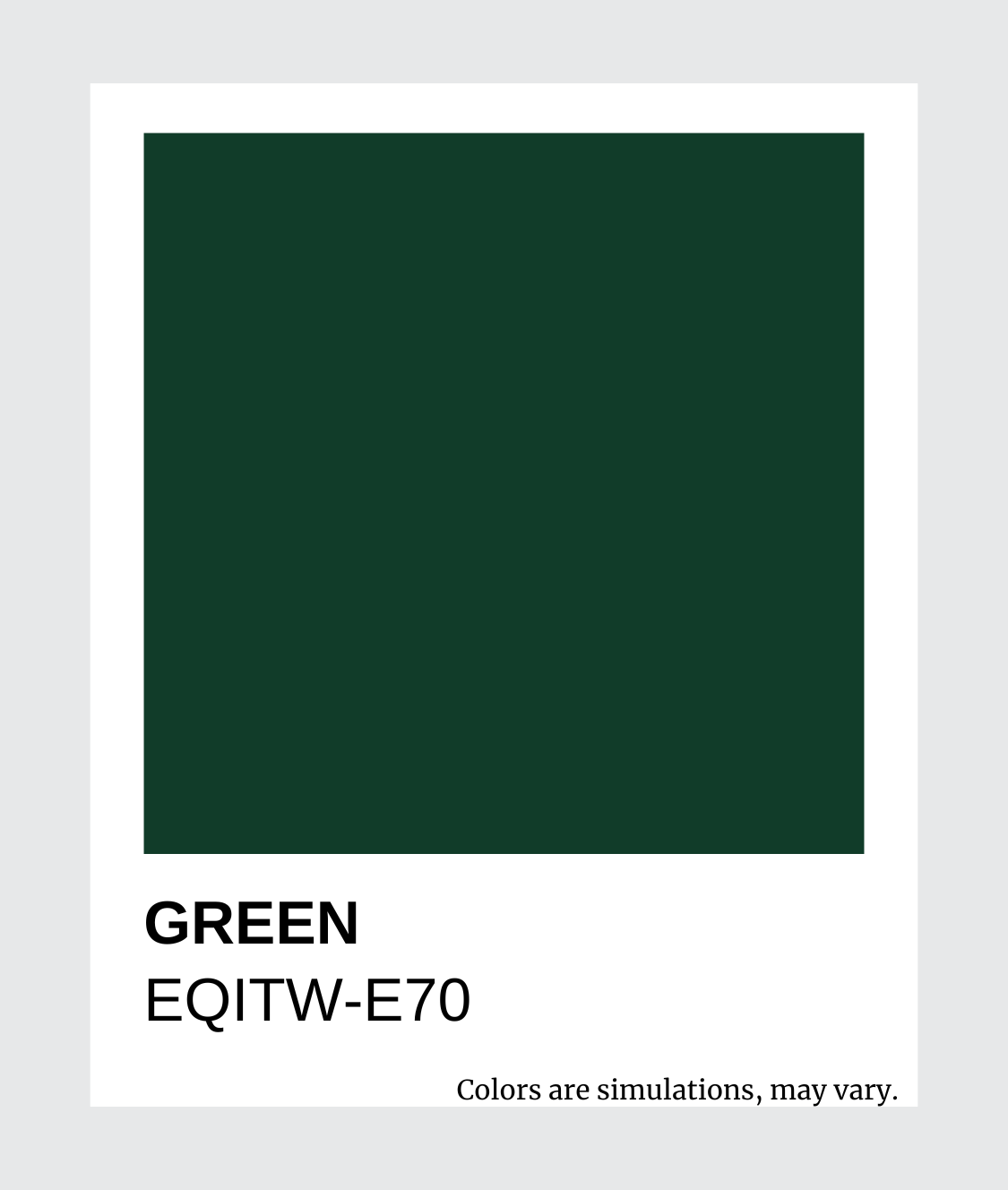 EQITW Series - Balanced Pigments