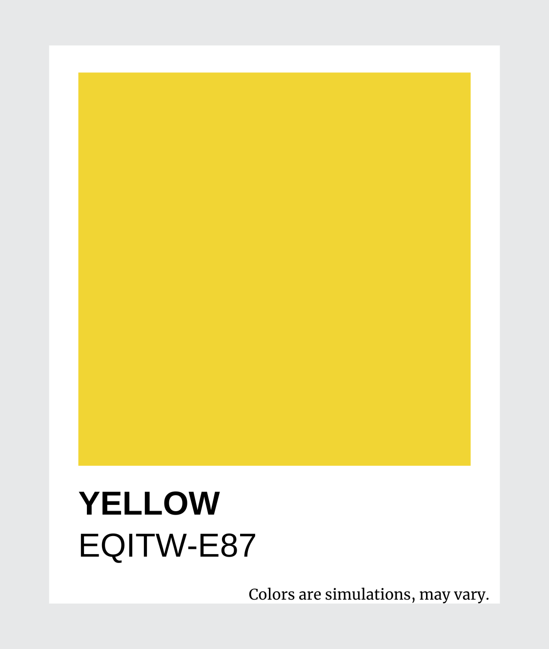 EQITW Series - Balanced Pigments