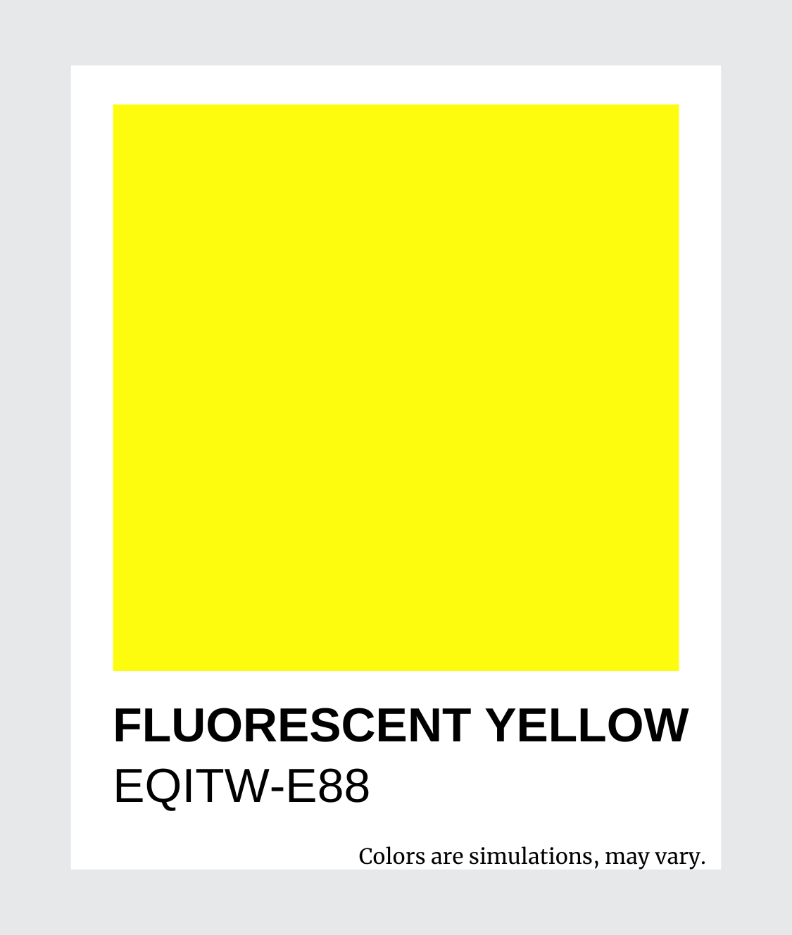 EQITW Series - Balanced Pigments