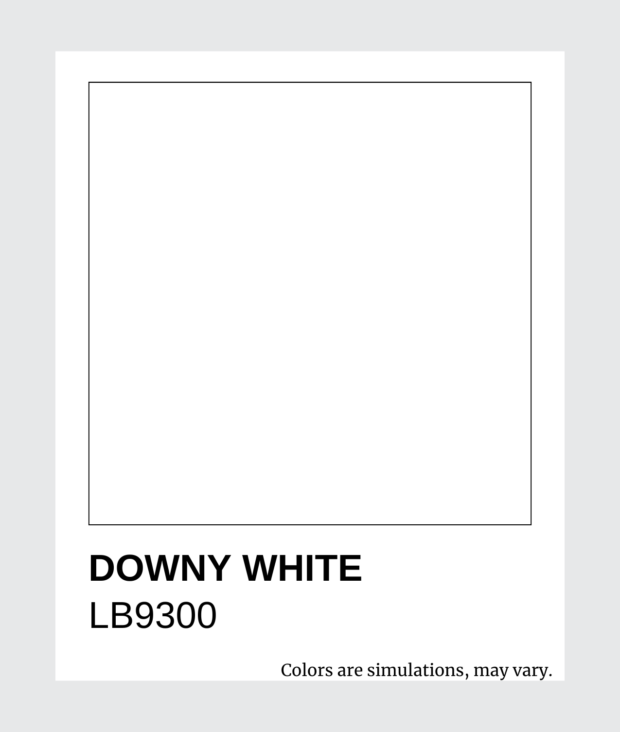 LB9300 Downy White