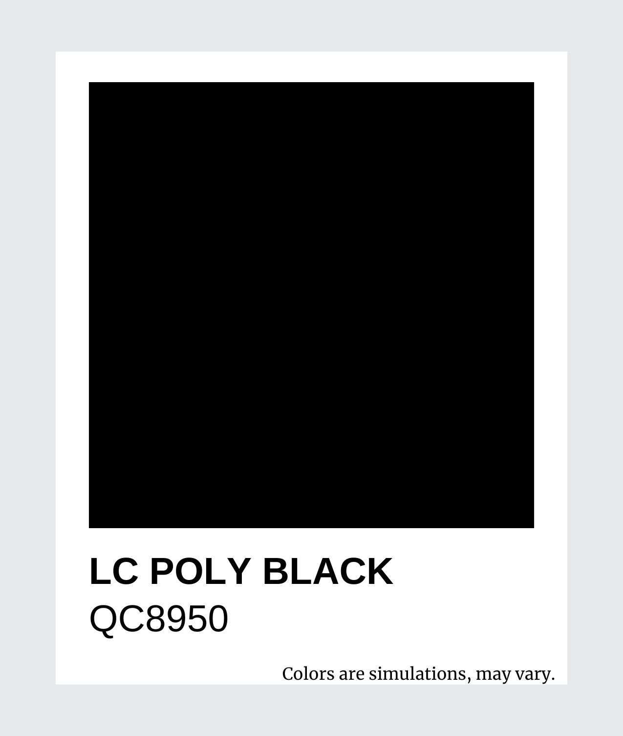 QC8950 LC Poly Black