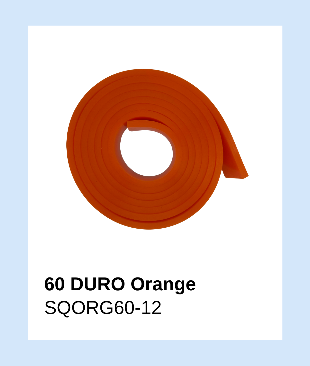 SQORG60-12 - Squeegee 60 Duro Orange Single Roll 12'