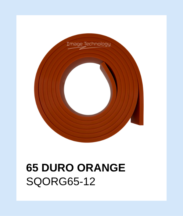 SQORG65-12 - Squeegee 65 Duro Orange Single Roll 12'