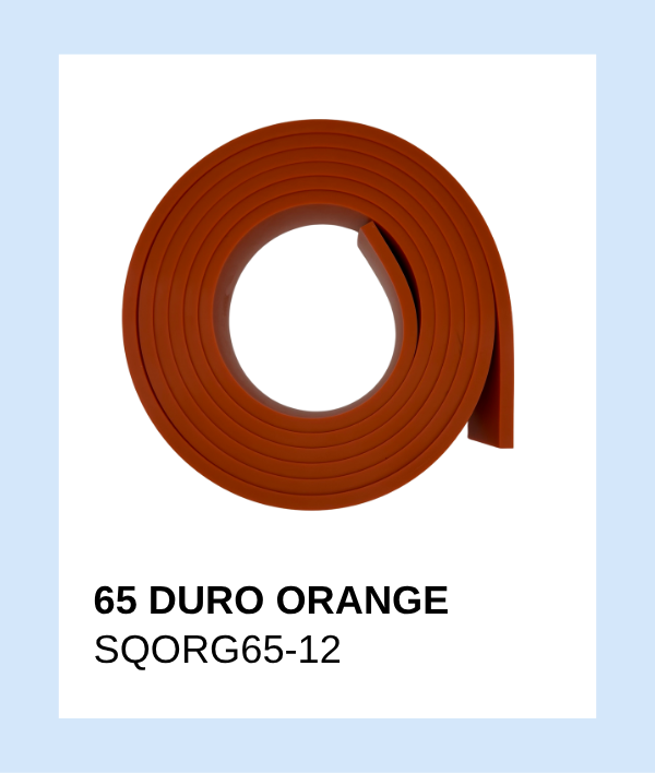 SQORG65-12 - Squeegee 65 Duro Orange Single Roll 12'