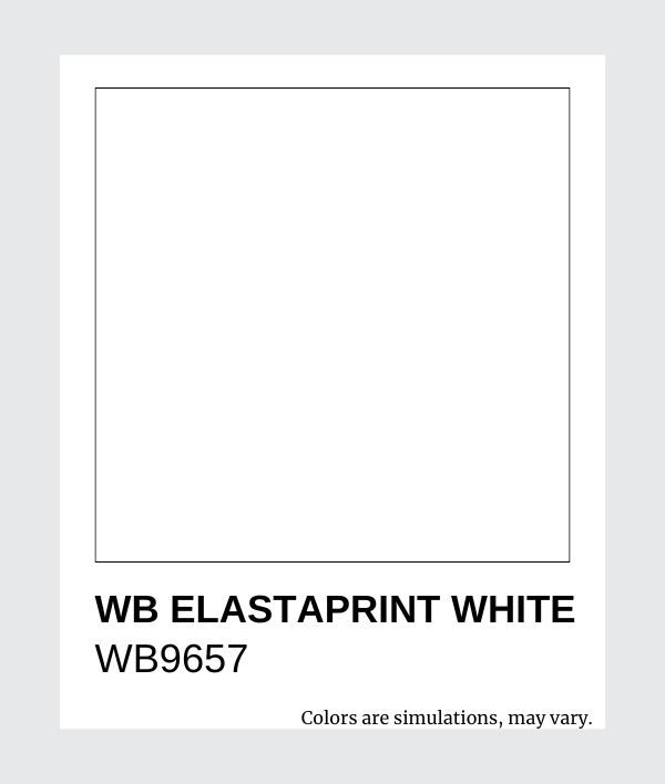 WB9657 WB ElastaPrint White